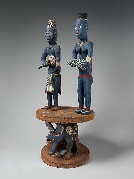 Throne of Njouteu, Grassfields carver and master beader, Wood, glass beads, cloth, cowrie shells, Bamileke