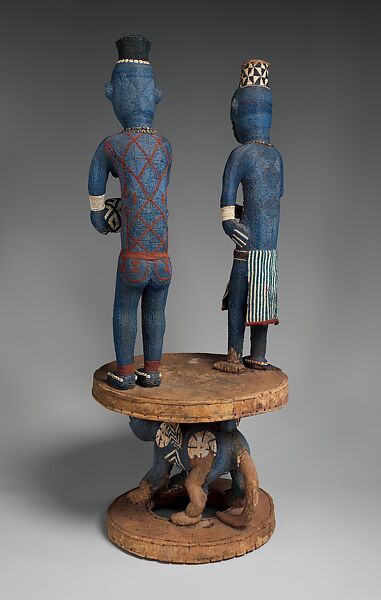 Throne of Njouteu, Grassfields carver and master beader, Wood, glass beads, cloth, cowrie shells, Bamileke