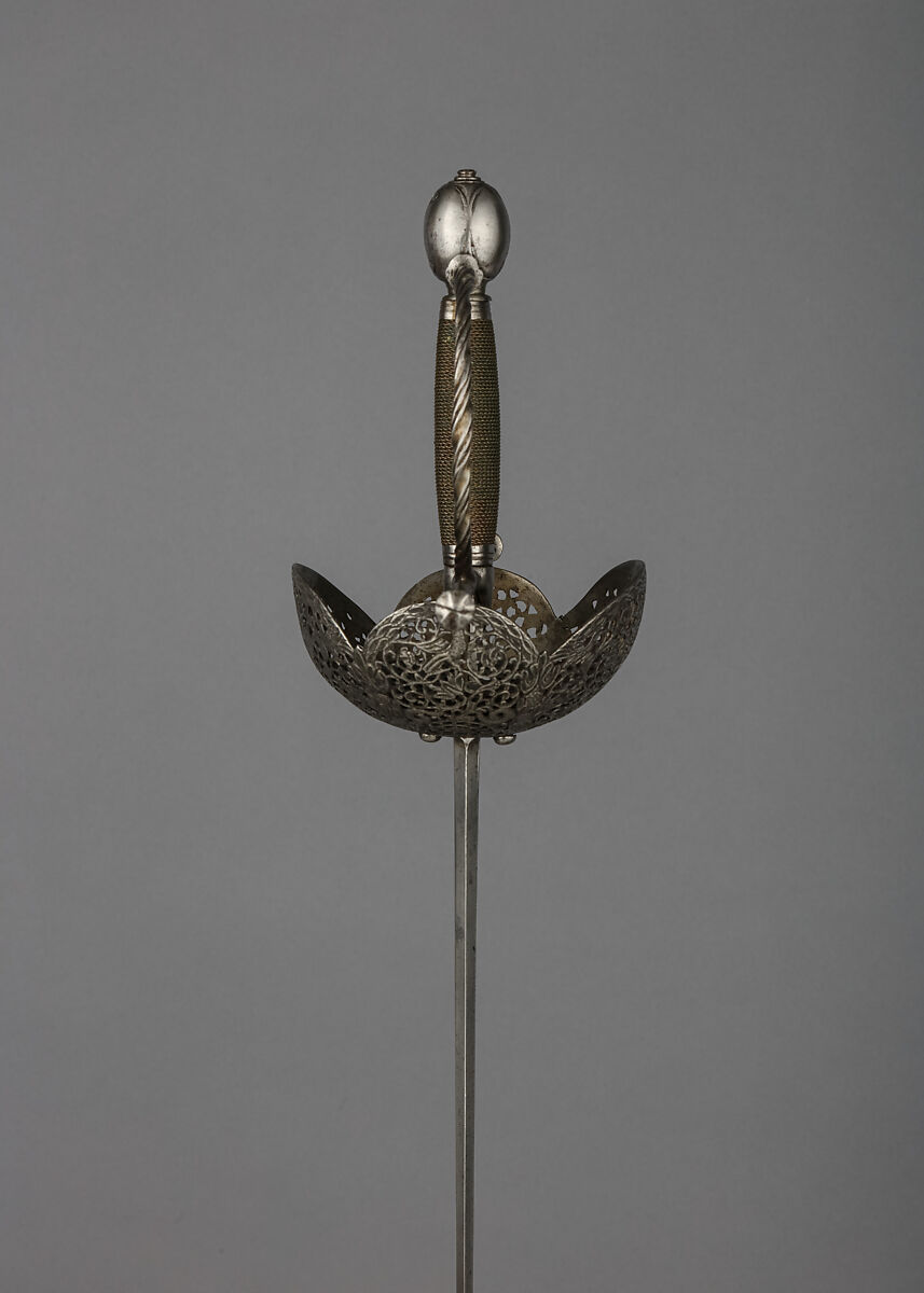 Cup-Hilted Rapier, Steel, Spanish