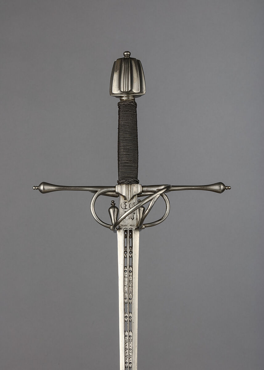 Rapier, Juan Martinez the Elder (Spanish, Toledo, active mid-16th century), Steel, Spanish, Toledo