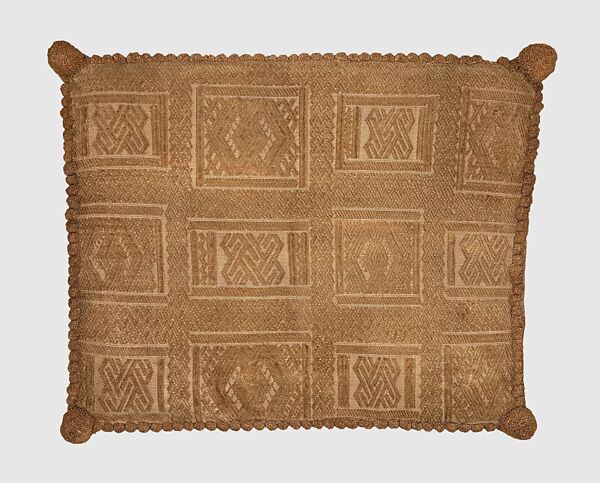 Luxury Cloth: Cushion Cover, Raffia, Kongo peoples; Kongo Kingdom