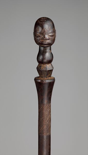 Staff: Head Finial, Wood, Makonde