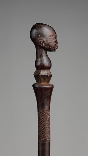 Staff: Head Finial, Wood, Makonde