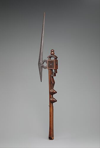 Ceremonial axe with headrest