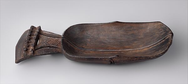 Wunkirmian or wakemia feasting spoon, Dan artist, Wood, metal, Dan