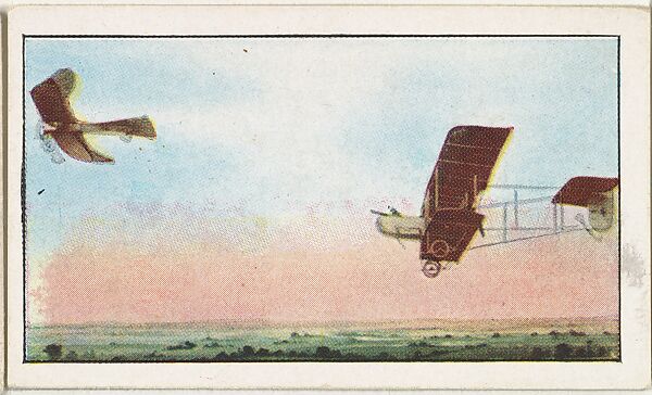 Card No. 249, Fight Between German "Taube" and War Aero of the Allies, from the World War I Scenes series (T121) issued by Sweet Caporal Cigarettes, Issued by American Tobacco Company, Photolithograph 