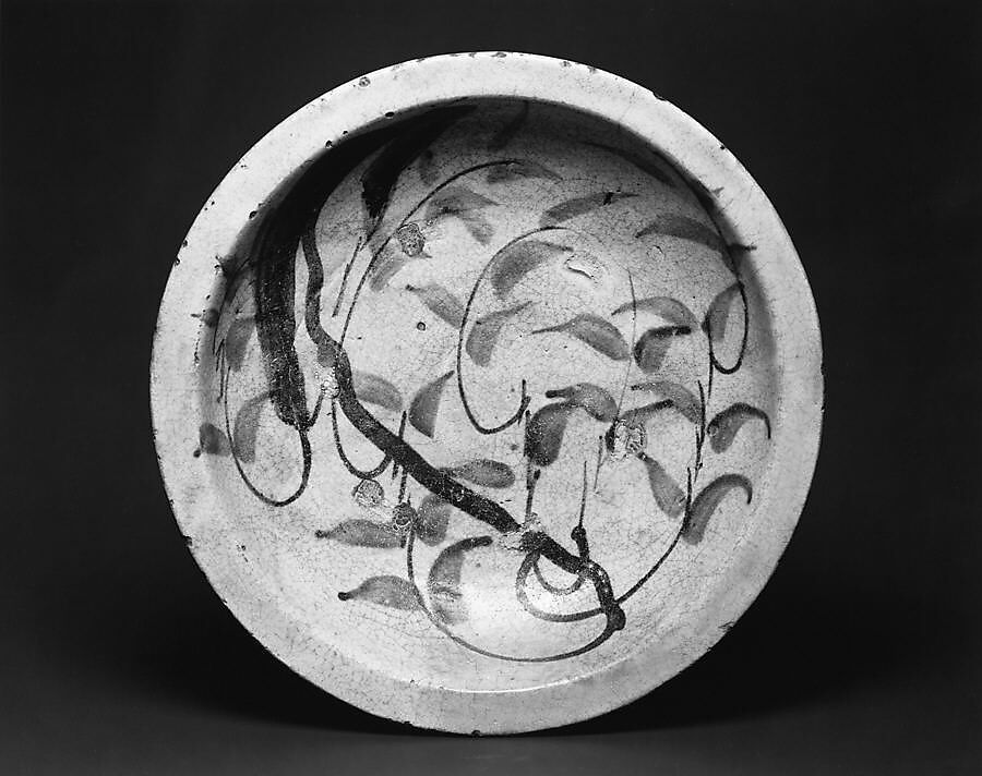 Ishizara Plate with Design of Willow Branch, Stoneware (Seto ware), Japan 