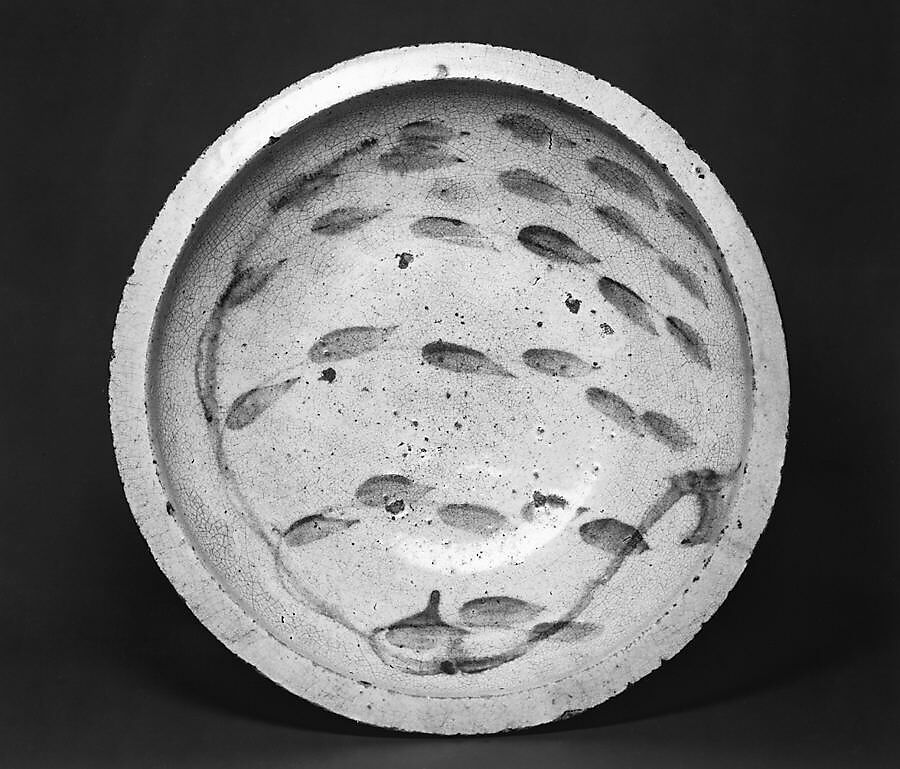Ishizara Plate with Design of Willow Branch, Stoneware (Seto ware), Japan 
