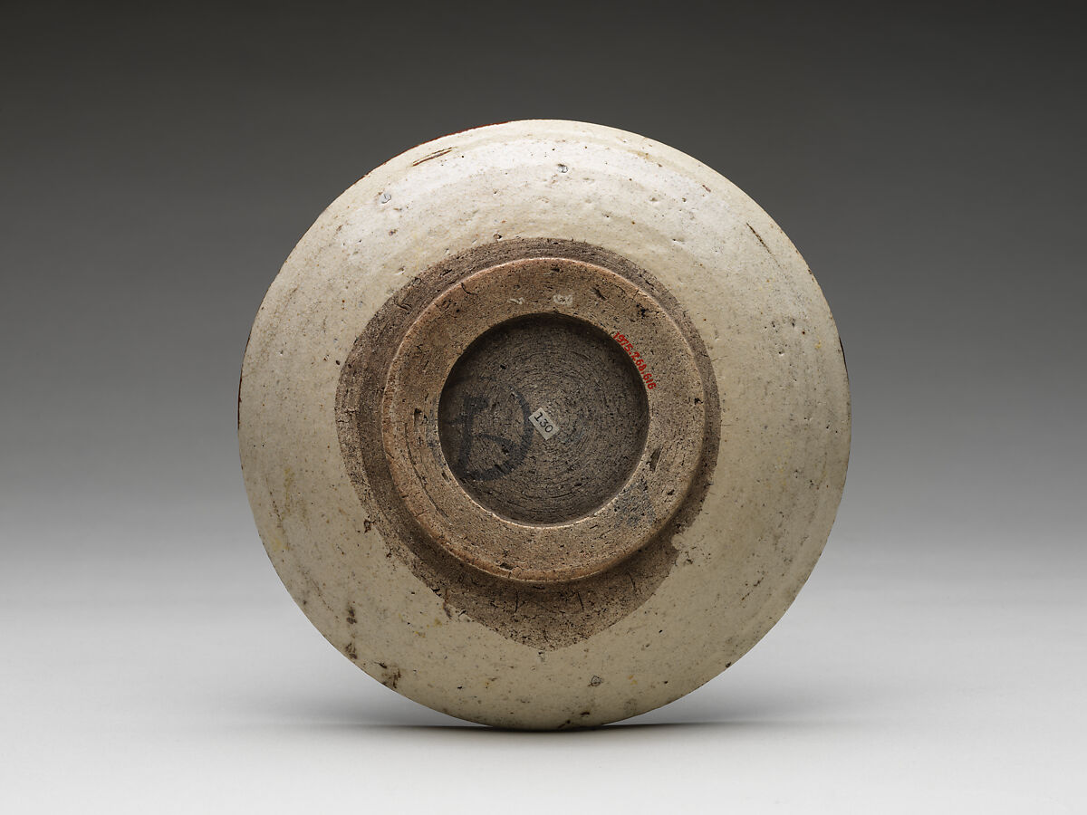Ishizara with “Horse-Eye” Pattern, Stoneware with iron brown under transparent glaze (Seto ware), Japan