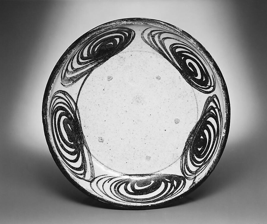 Ishizara Plate with Spiral Design, Stoneware (Seto ware), Japan 