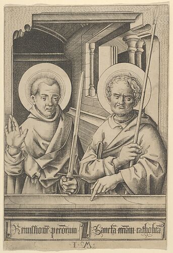 St. Simon (?) and St. Matthew, from The Apostles