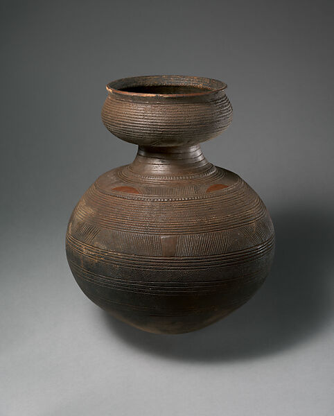 Water or Palm Wine Vessel, Nupe artist, Terracotta, Nupe peoples