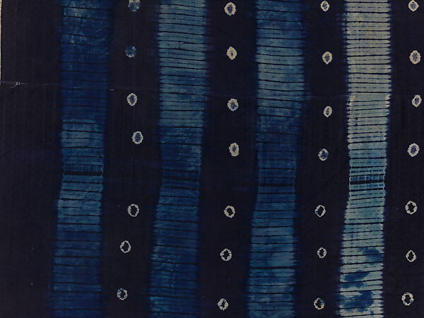 Embroidered Woman's Wrapper, Wodaabe-Fulani artist, Cotton, dye, Wodaabe-Fulani peoples