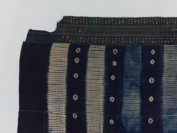 Embroidered Woman's Wrapper, Wodaabe-Fulani artist, Cotton, dye, Wodaabe-Fulani peoples
