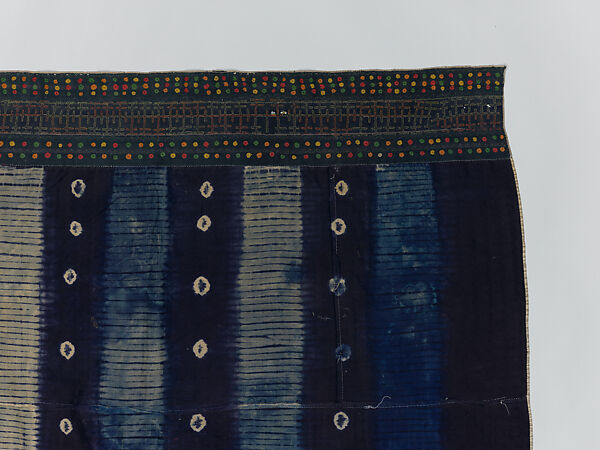 Embroidered Woman's Wrapper, Wodaabe-Fulani artist, Cotton, dye, Wodaabe-Fulani peoples