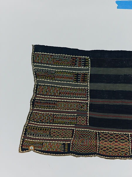 Embroidered Woman's Wrapper, Wodaabe-Fulani artist, Cotton, dye, Wodaabe-Fulani peoples