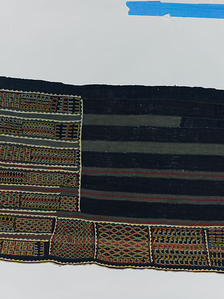 Embroidered Woman's Wrapper, Wodaabe-Fulani artist, Cotton, dye, Wodaabe-Fulani peoples