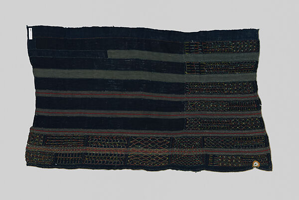 Embroidered Woman's Wrapper, Wodaabe-Fulani artist, Cotton, dye, Wodaabe-Fulani peoples