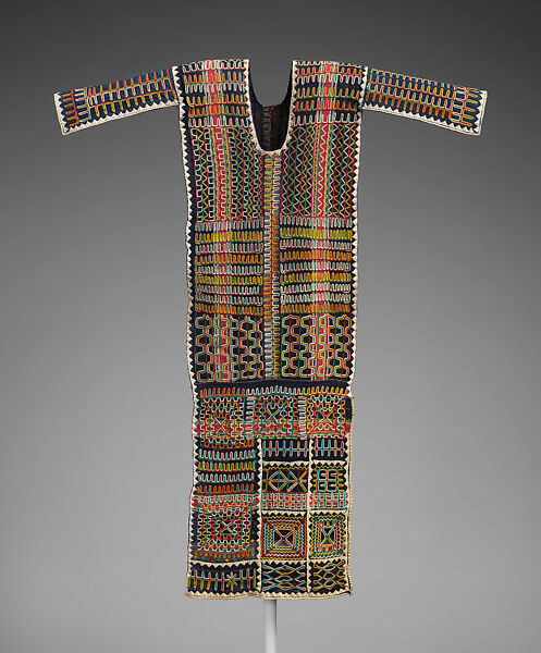 Henaare (man's festival tunic), Wodaabe-Fulani artist, Cotton, wool or synthetic fiber, dye, Wodaabe-Fulani peoples