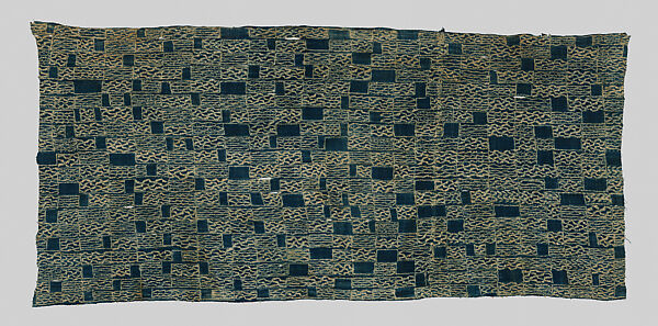 Royal Display Cloth (Ndop), Cotton, dye, Grassfields Region 