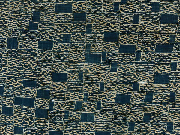 Royal Display Cloth (Ndop), Cotton, dye, Grassfields Region