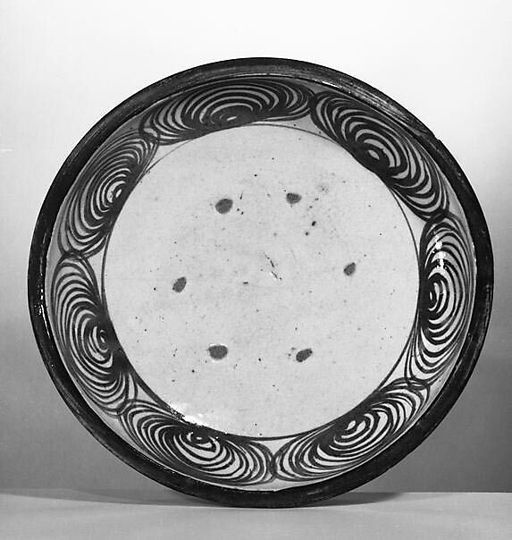 Ishizara Plate with Spiral Design, Stoneware (Seto ware), Japan 