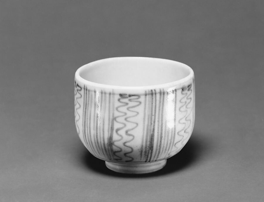 Soba cup, Porcelain with underglaze blue (Hizen ware), Japan 