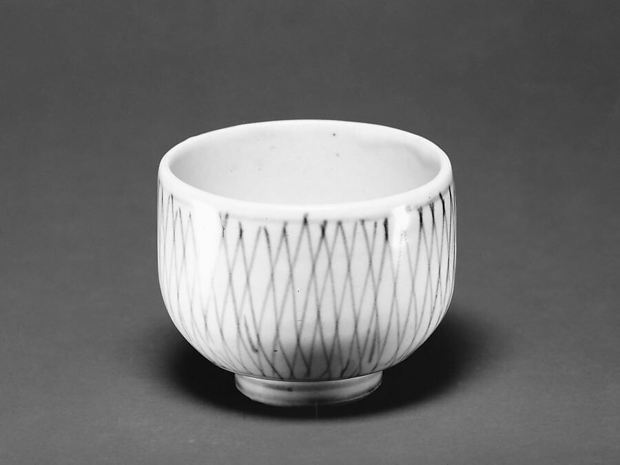 Soba cup, Porcelain with underglaze blue (Hizen ware), Japan 