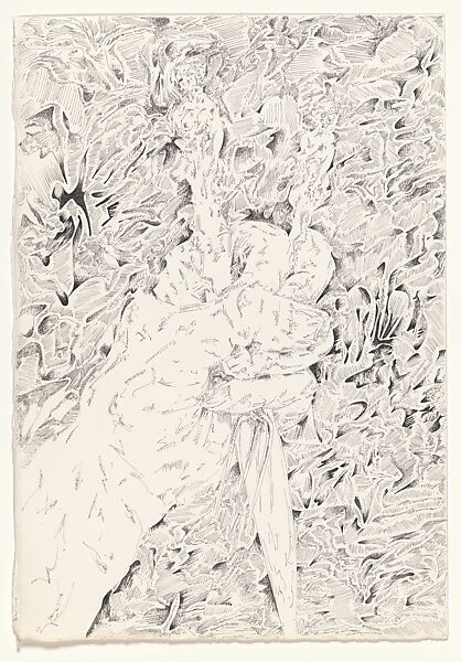 Untitled #11, Lucas Samaras (American (born Greece), Kastoria 1936–2024 New York), Pen and black ink on paper 