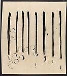 Untitled (Remnant from 18 Happenings in 6 Parts), Robert Rauschenberg (American, Port Arthur, Texas 1925–2008 Captiva Island, Florida), Oil on unbleached cotton muslin