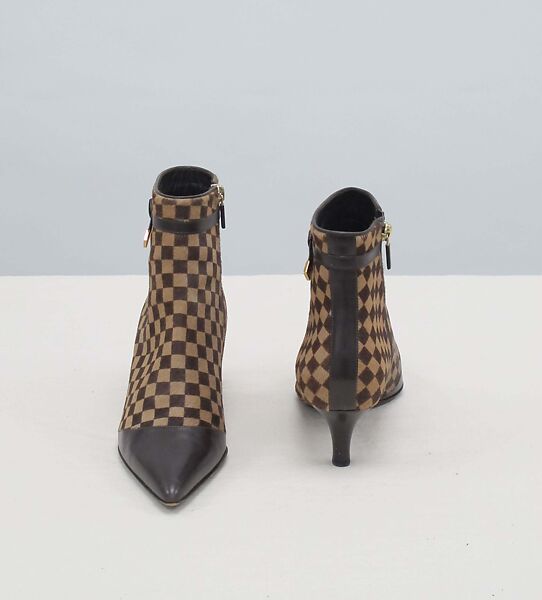Boots, Louis Vuitton Co. (French, founded 1854), leather, metal, French