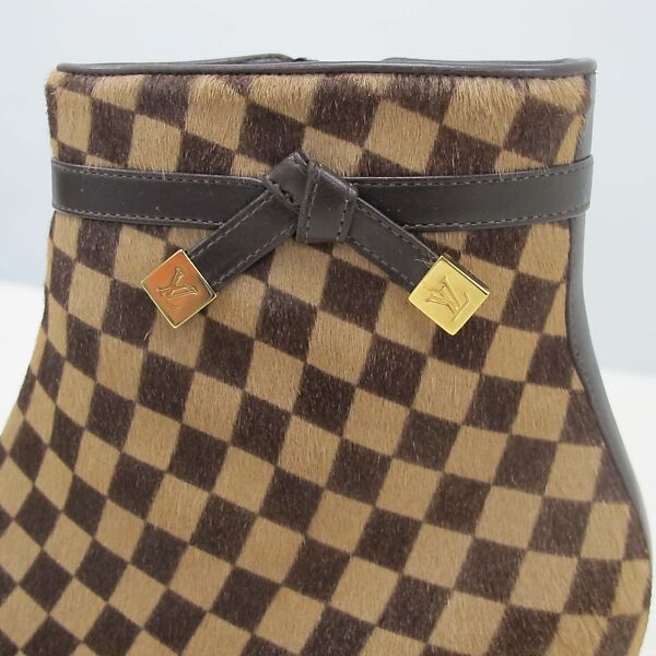 Boots, Louis Vuitton Co. (French, founded 1854), leather, metal, French