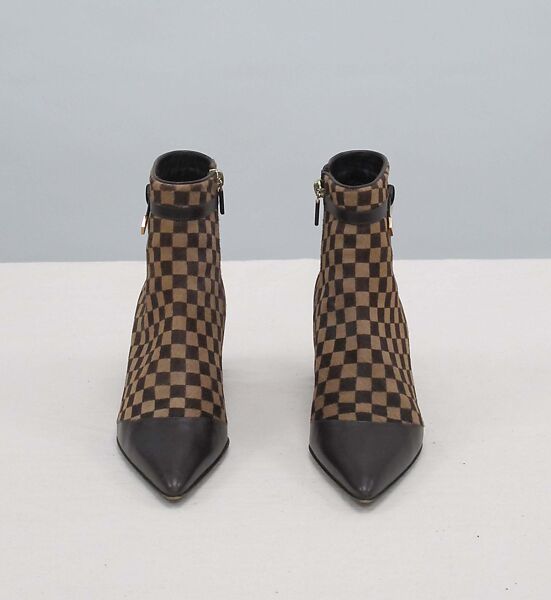 Boots, Louis Vuitton Co. (French, founded 1854), leather, metal, French