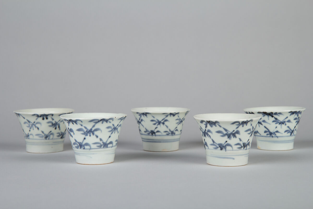 Soba cup, Porcelain with underglaze blue (Hizen ware), Japan