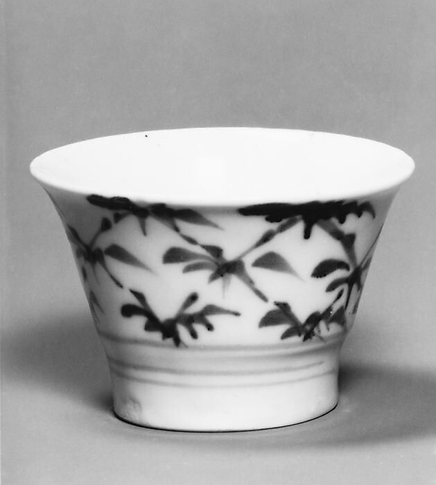 Soba cup, Porcelain with underglaze blue (Hizen ware), Japan 