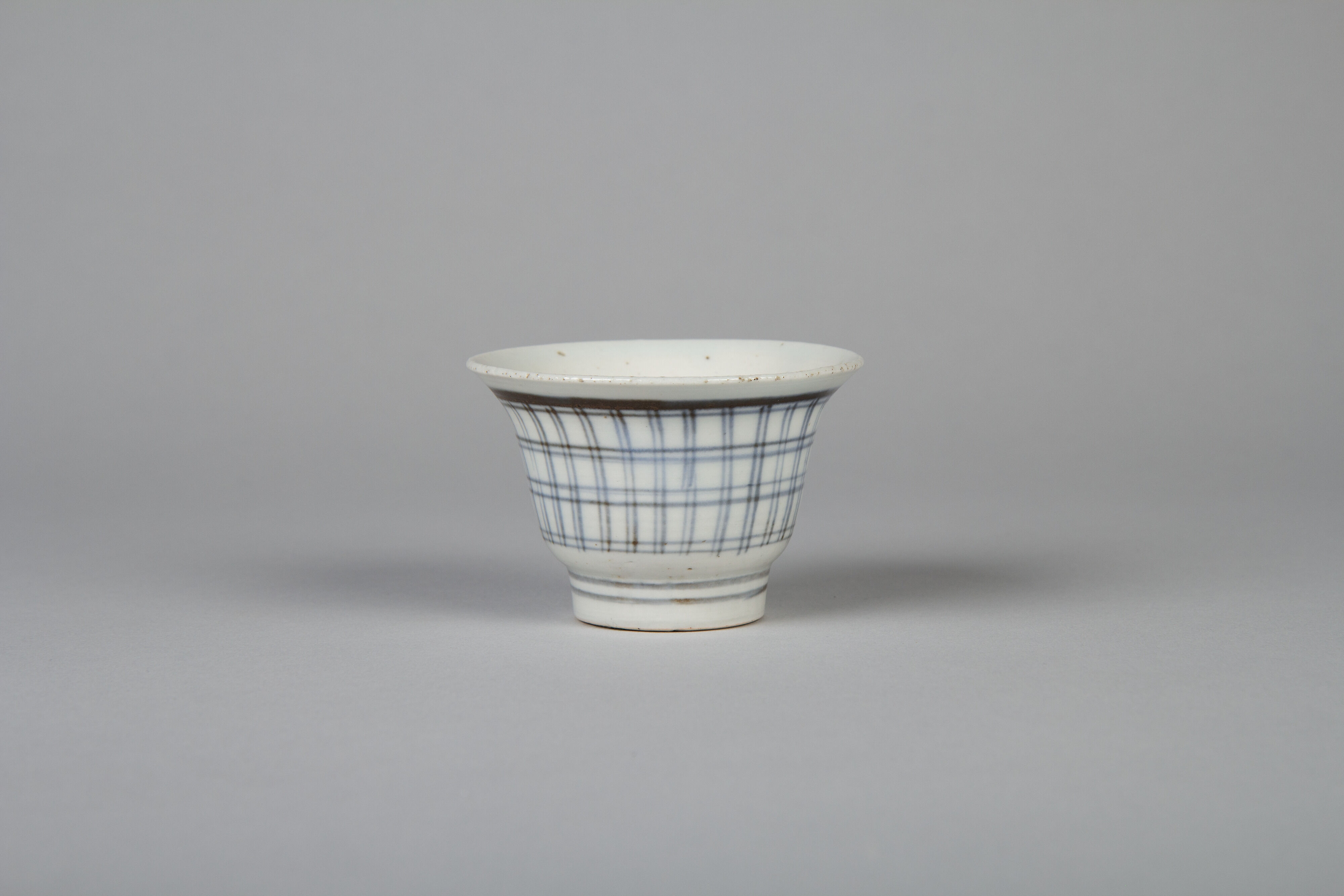 おてまえ Set of Five Sencha Teacups (Sencha wan) with Lattice Pattern