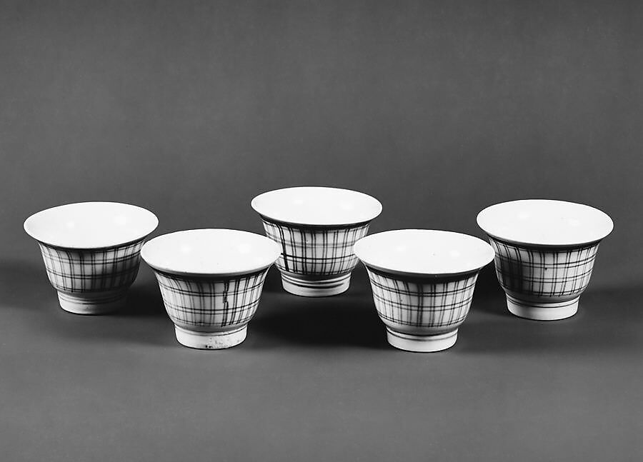 Sencha Tea Cup, Porcelain painted with cobalt blue under a transparent glaze (Hizen ware), Japan 