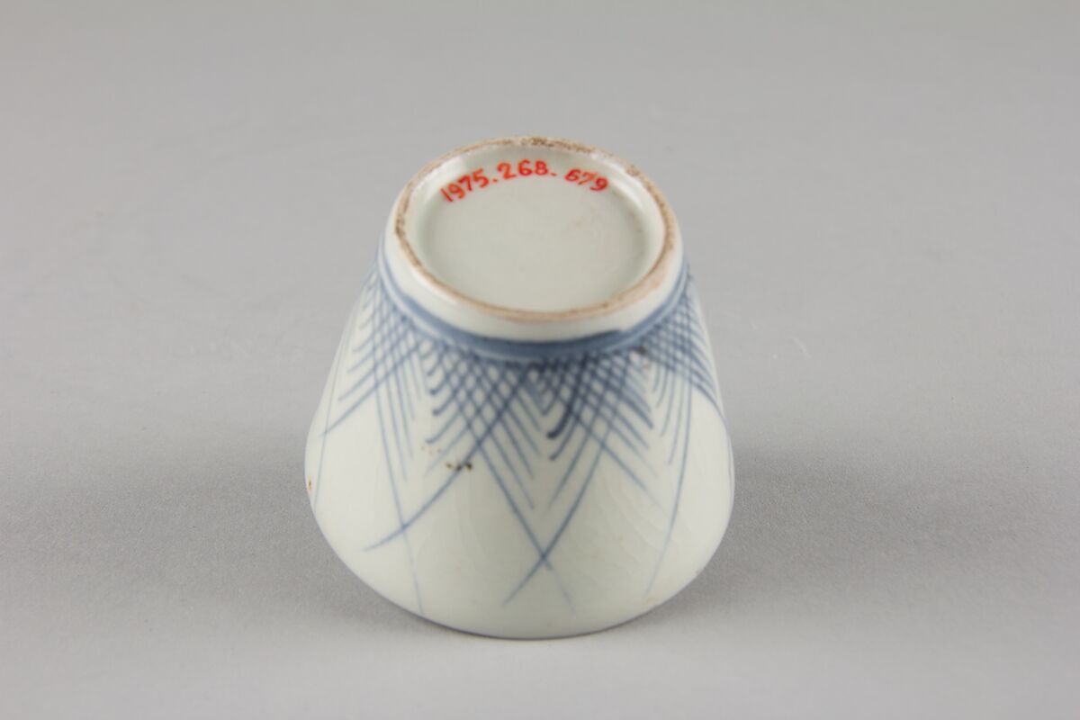 Soba cup, Porcelain with underglaze blue (Hizen ware), Japan