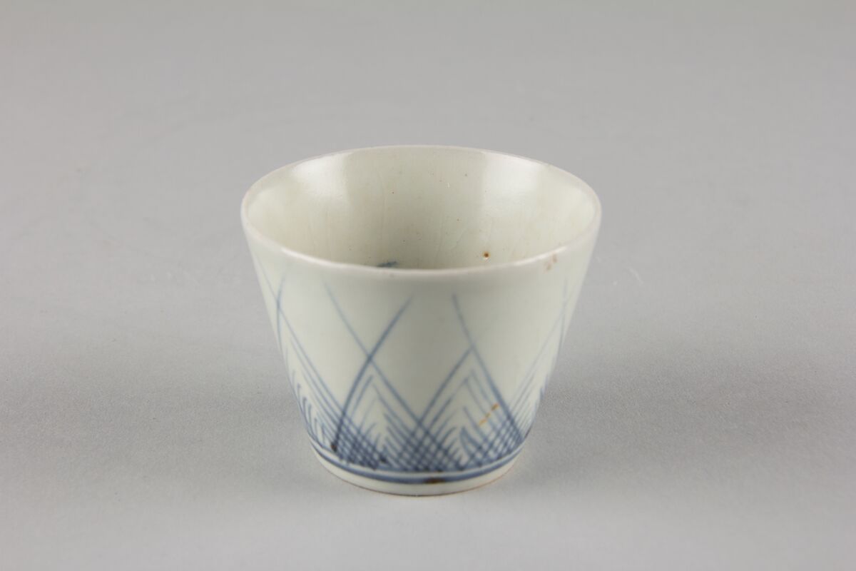 Soba cup, Porcelain with underglaze blue (Hizen ware), Japan 