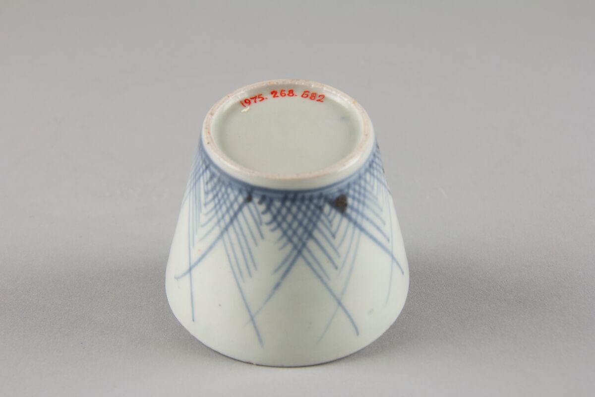 Soba cup, Porcelain with underglaze blue (Hizen ware), Japan