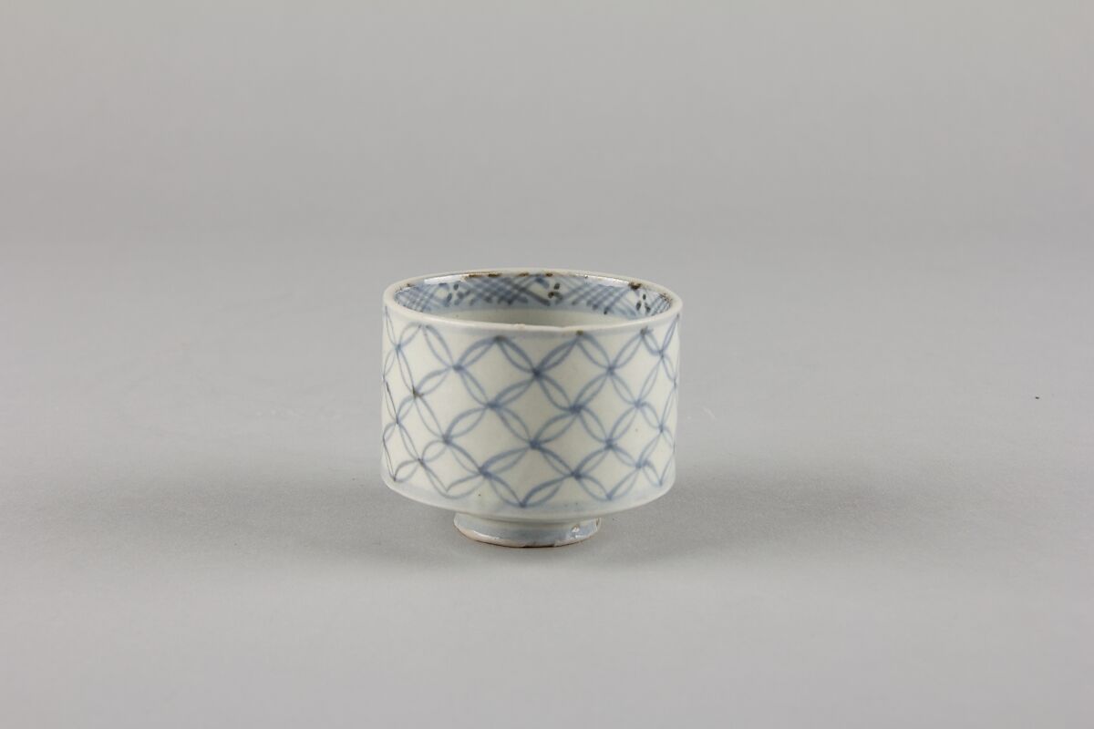 Soba cup, Porcelain with underglaze blue (Hizen ware), Japan 