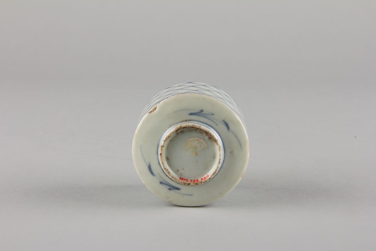 Soba cup, Porcelain with underglaze blue (Hizen ware), Japan