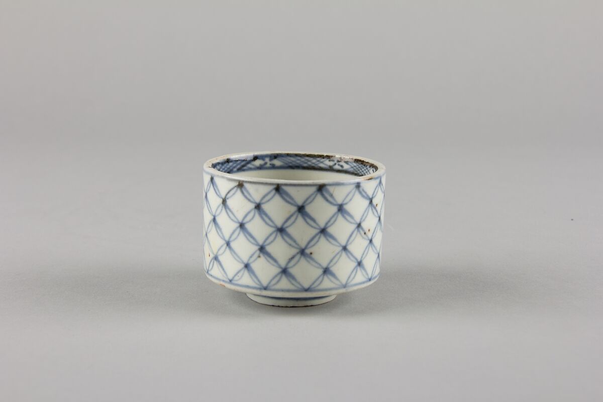 Soba cup, Porcelain with underglaze blue (Hizen ware), Japan 