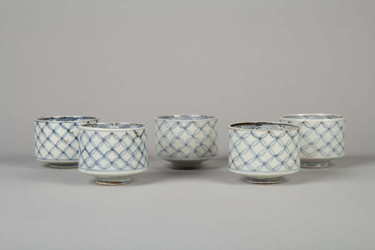 Soba cup, Porcelain with underglaze blue (Hizen ware), Japan