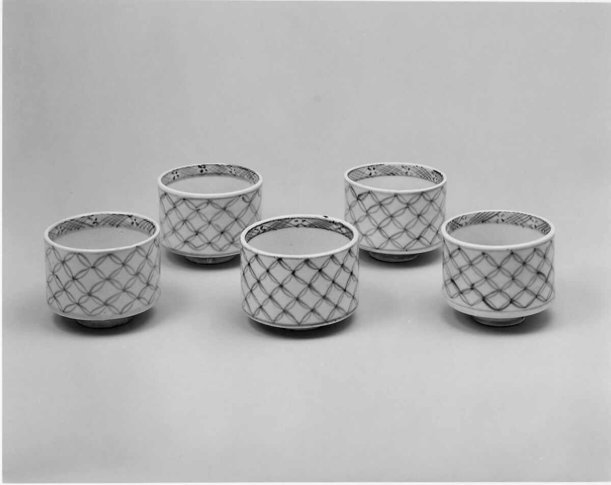 Soba cup, Porcelain with underglaze blue (Hizen ware), Japan