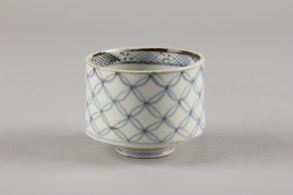 Soba cup, Porcelain with underglaze blue (Hizen ware), Japan 