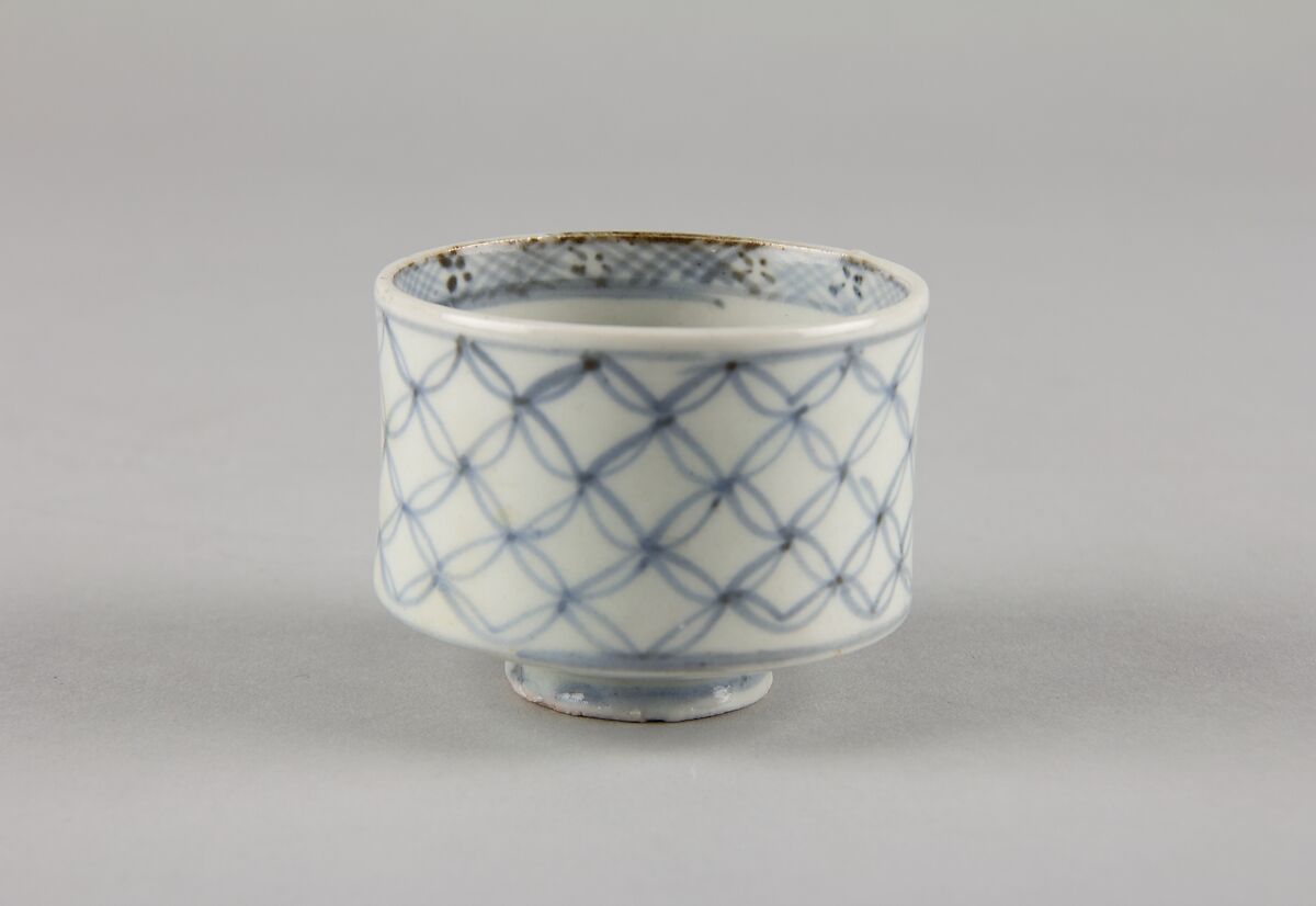 Soba cup, Porcelain with underglaze blue (Hizen ware), Japan 