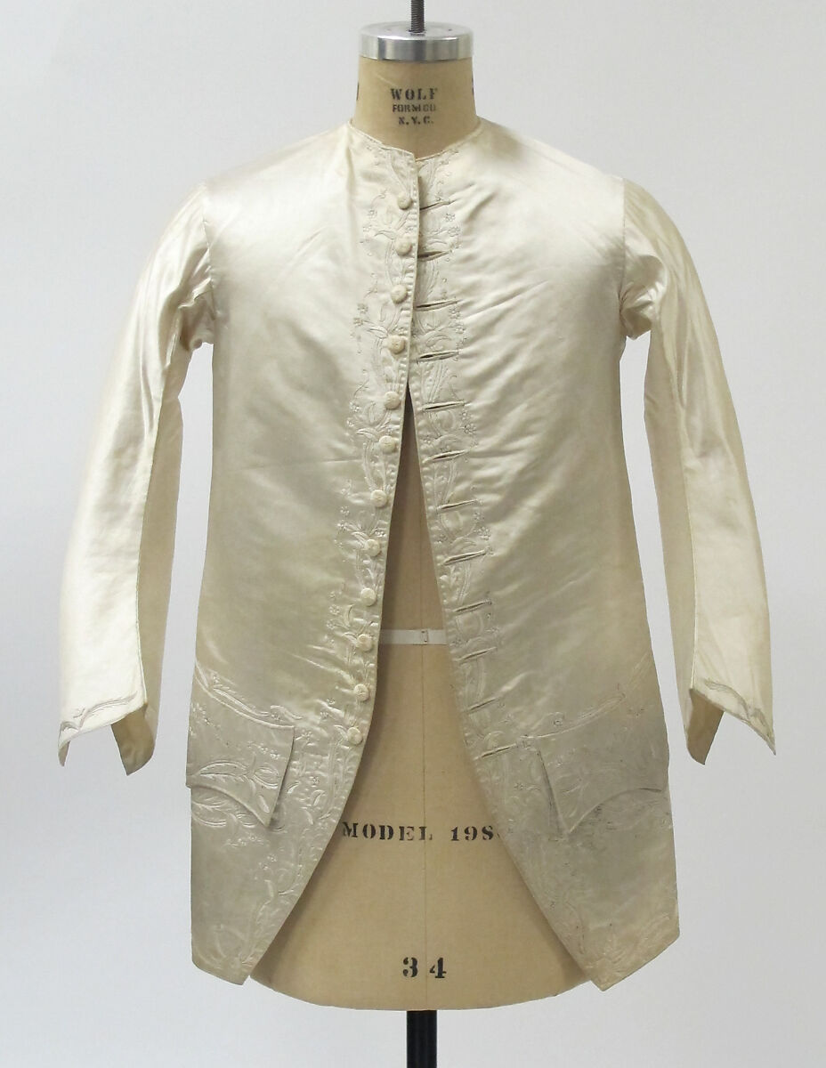 Waistcoat, silk, Chinese, for the Western market 