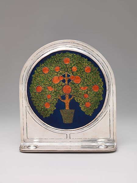 Bookend, Rebecca Cauman (American, born Russia, 1882–1964), Silver and enamel
, American 