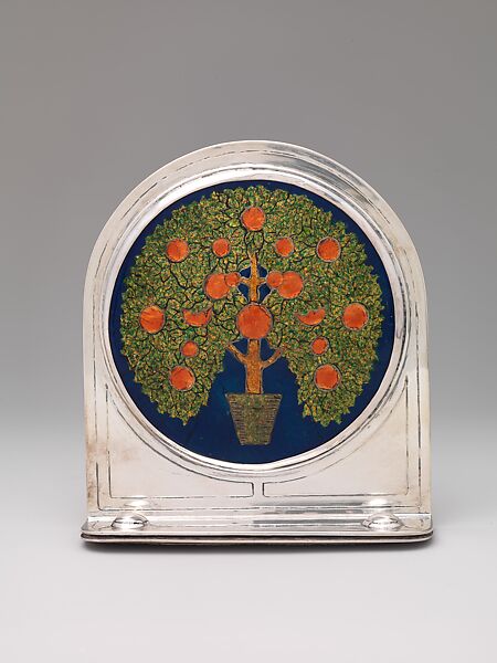 Bookend, Rebecca Cauman (American, born Russia, 1882–1964), Silver and enamel
, American 